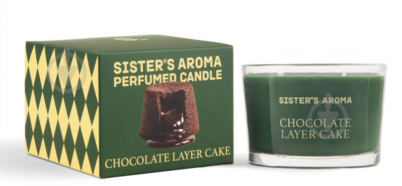 Свеча ароматическая Sister's Aroma CHOCOLATE LAYER CAKE - фото 1 Свеча ароматическая Sister's Aroma CHOCOLATE LAYER CAKE - фото 1