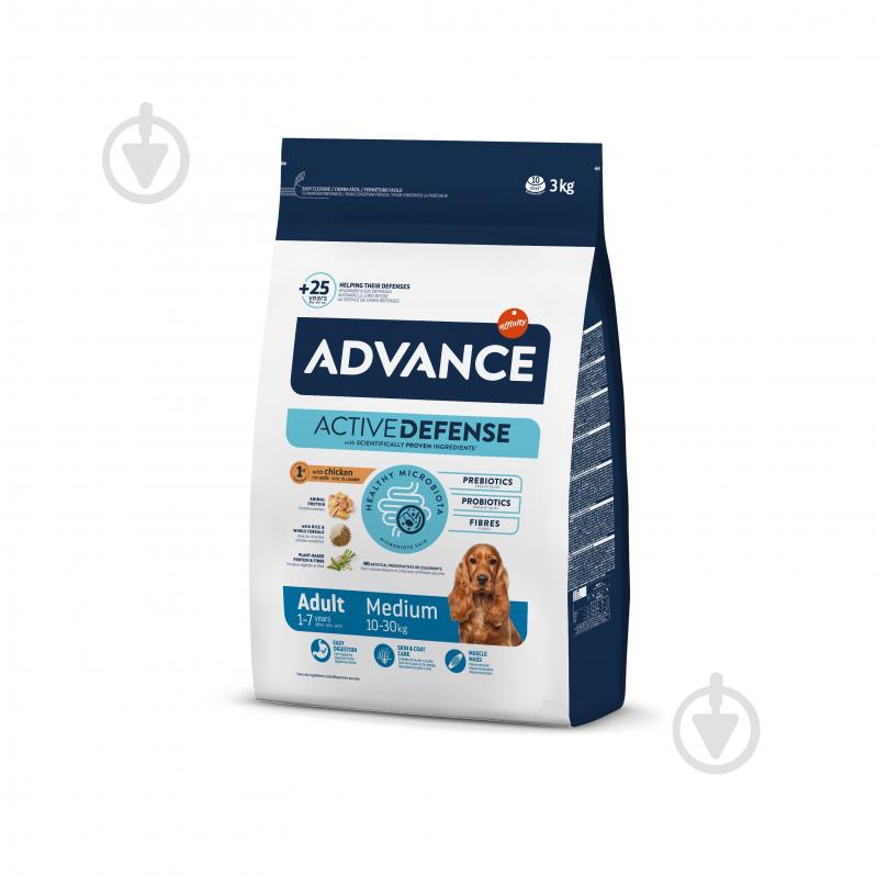 Корм для середніх порід Advance Dog Medium Adult 3 кг (лосось, рис) 3 кг - фото 1