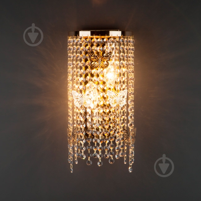 Бра Strotskis Calista 2x60 Вт E14 золото 10015/2 - фото 3