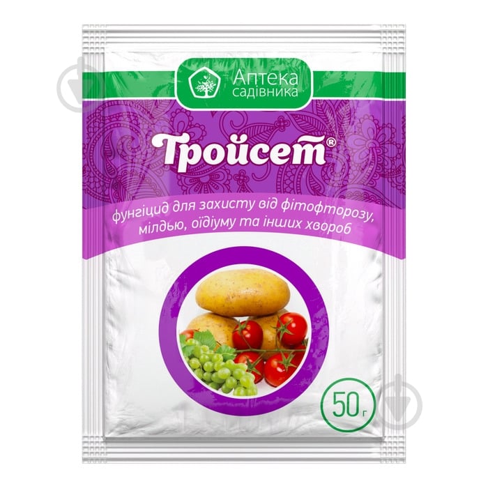 Фунгіцид Аптека садівника Тройсет 50 г - фото 1 Фунгіцид Аптека садівника Тройсет 50 г - фото 1