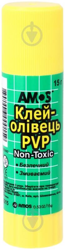 Клей-олівець PVP 15 г Amos - фото 1