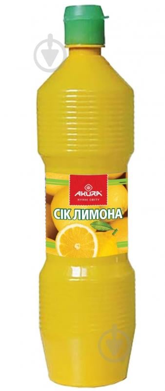 Сік лимонний Akura концентрований 380 мл - фото 1