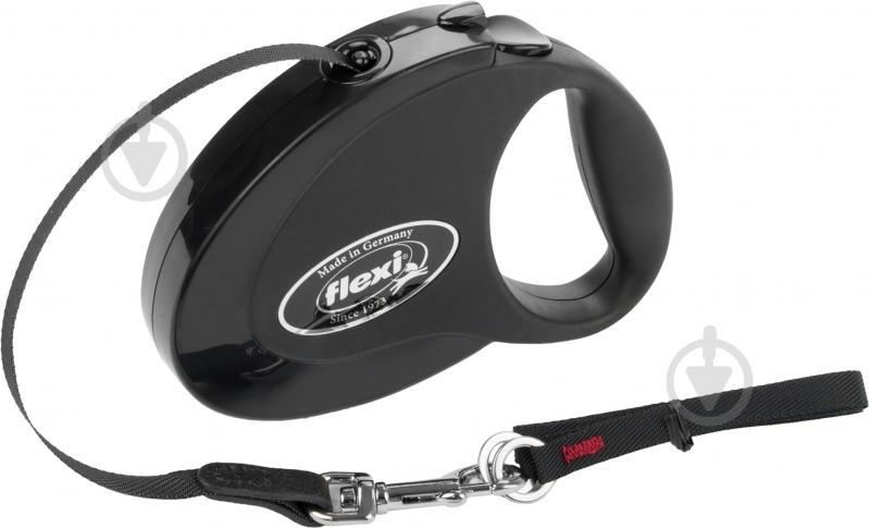 Поводок-рулетка Flexi Collection M черный до 25 кг 5 м - фото 1