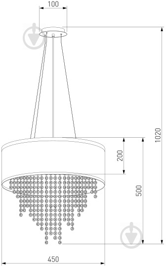 Люстра підвісна Strotskis Grace 5x40 Вт E14 хром/білий 10070/5 - фото 4