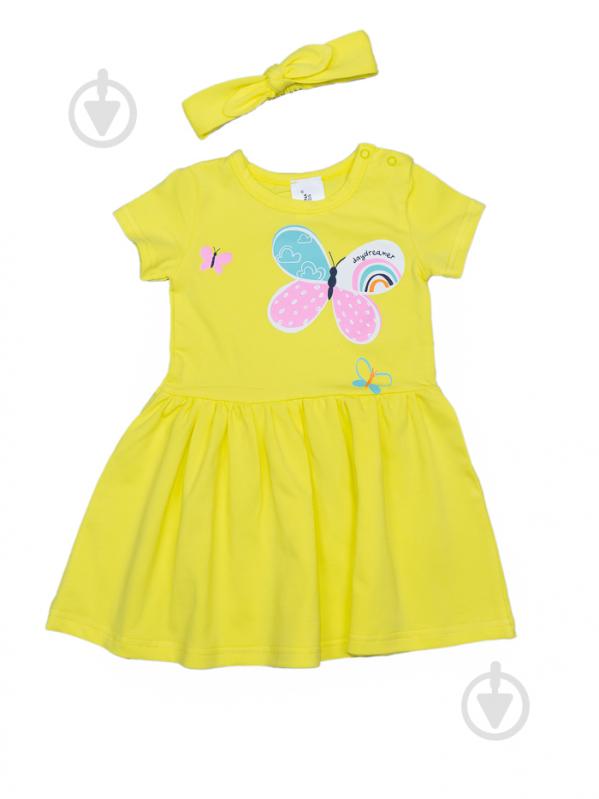 Плаття Luna Kids р.80 жовтий 0046 - фото 1