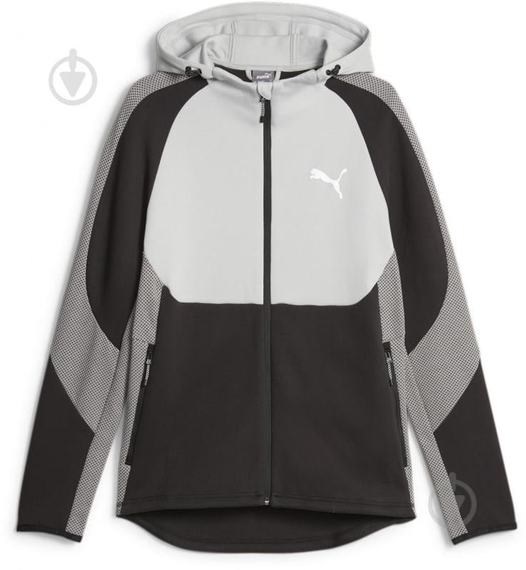 Джемпер Puma EVOSTRIPE FULL-ZIP HOODIE DK 67593014 р.XL сірий - фото 1