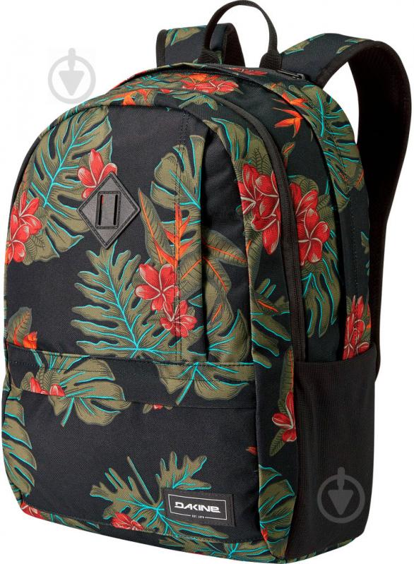 Рюкзак Dakine Essentials Pack Jungle Palm 10002608pl 22 л черный с зеленым - фото 1