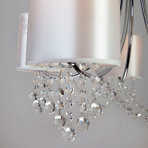 Люстра підвісна Strotskis Cornella 5x40 Вт E14 хром/бежевий 10084/5 - фото 5 Люстра підвісна Strotskis Cornella 5x40 Вт E14 хром/бежевий 10084/5 - фото 5