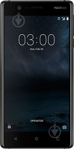 Смартфон Nokia 3 Dual Sim 2/16GB matte black (11NE1B01A09) - фото 1
