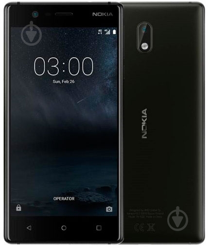 Смартфон Nokia 3 Dual Sim 2/16GB matte black (11NE1B01A09) - фото 4