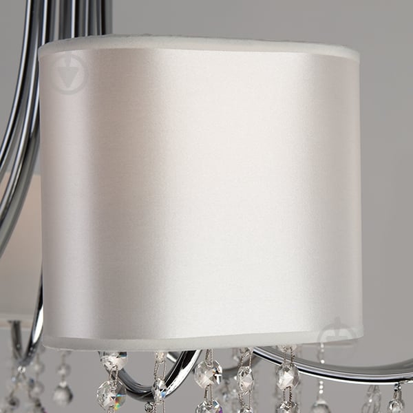 Люстра подвесная Strotskis Cornella 8x40 Вт E14 хром/бежевый 10084/8 - фото 4 Люстра подвесная Strotskis Cornella 8x40 Вт E14 хром/бежевый 10084/8 - фото 4