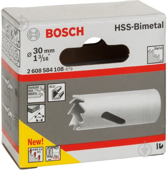 Коронка Bosch Standart HSS Bi-metal 30 мм 2608584108 - фото 2