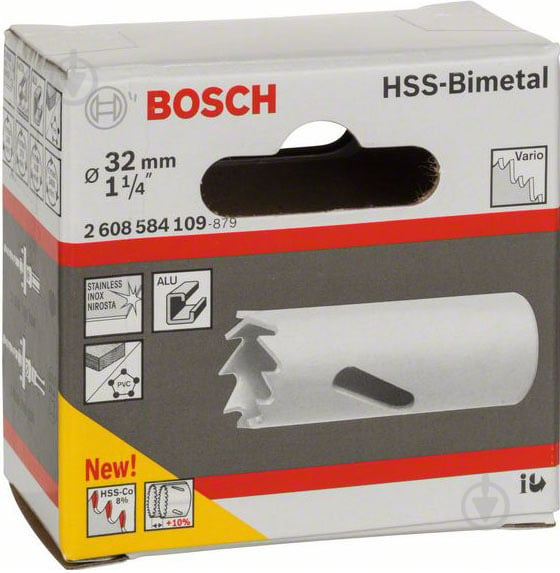 Коронка Bosch Standart HSS Bi-metal 32 мм 2608584109 - фото 2