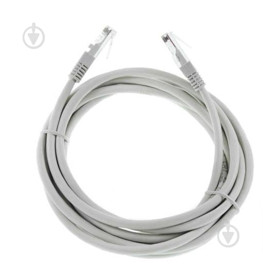 Патч-корд ЕМТ UTP RJ-45 cat.5e 10 м сірий - фото 1