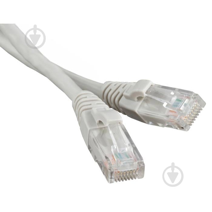 Патч-корд ЕМТ UTP RJ-45 cat.5e 10 м сірий - фото 2