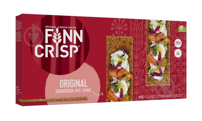 Сухарі житні Finn Crisp Original Taste цільнозернові 400 г - фото 1