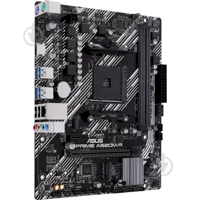 Материнська плата Asus 90MB1H60-M0EAY0 (Socket AM4, AMD A520, micro ATX) - фото 2