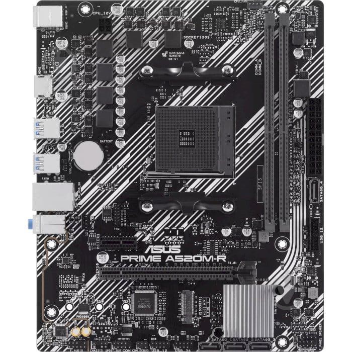 Материнська плата Asus 90MB1H60-M0EAY0 (Socket AM4, AMD A520, micro ATX) - фото 1