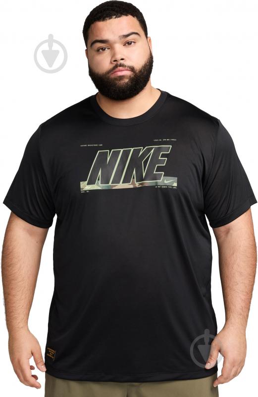 Футболка Nike NK DF TEE RLGD CAMO GFX FV8370-010 р.XL черный - фото 6