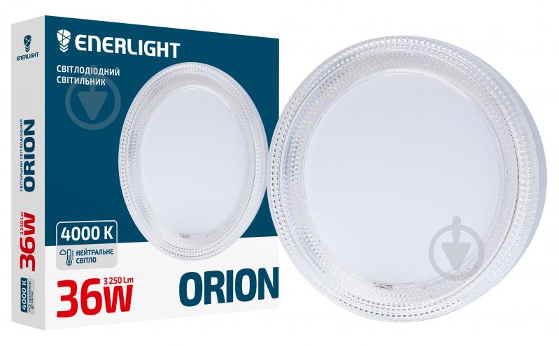 Світильник стельовий Enerlight 36 Вт білий 4000 К ORION36SMD90N - фото 1 Світильник стельовий Enerlight 36 Вт білий 4000 К ORION36SMD90N - фото 1