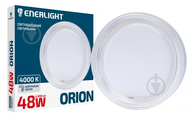 Світильник стельовий Enerlight 48 Вт білий 4000 К ORION48SMD90N - фото 1 Світильник стельовий Enerlight 48 Вт білий 4000 К ORION48SMD90N - фото 1