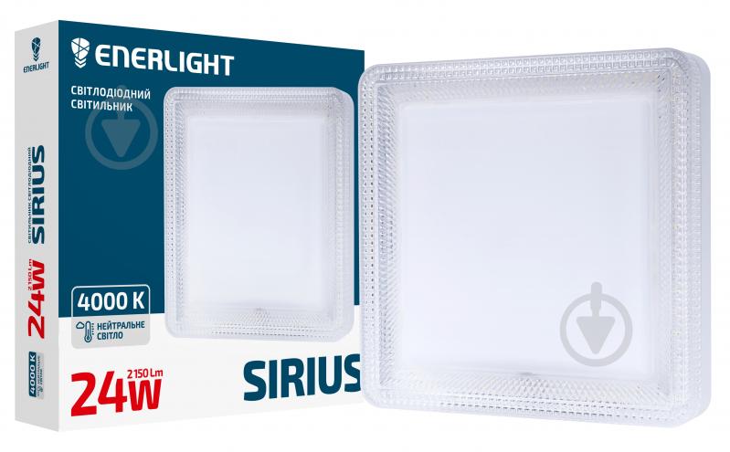 Світильник стельовий Enerlight 24 Вт білий 4000 К SIRIUS24SMD90N - фото 1