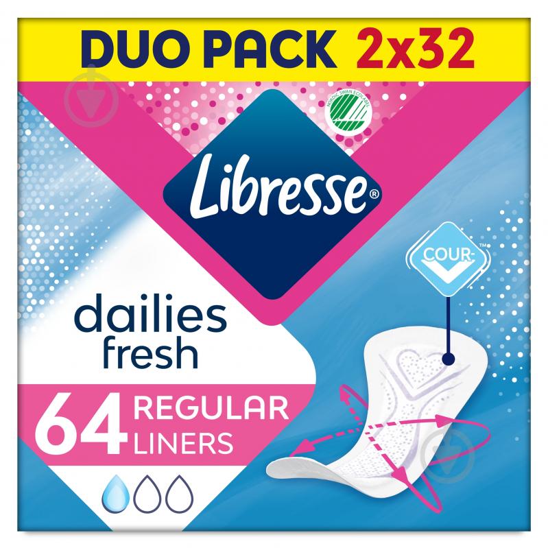 Прокладки ежедневные Libresse Нормал Плюс 64 шт. - фото 1