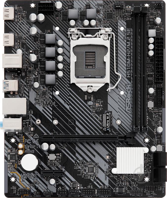 ᐉ Материнська плата ASRock H510M-H2/M.2 SE (LGA1200, Intel H470, micro ...