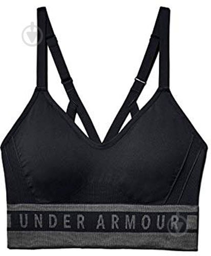 Бра Under Armour Seamless Longline Bra 1322552-001 р.S черный - фото 1