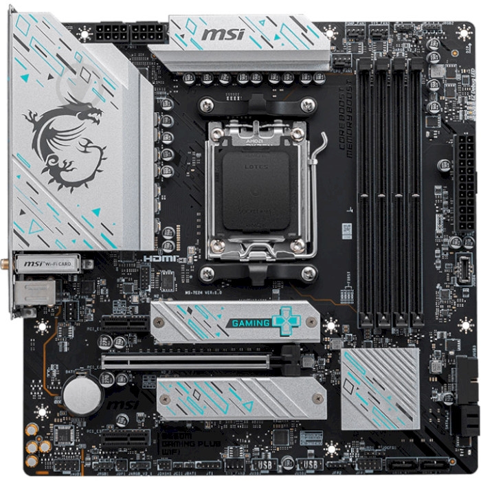Материнская плата MSI 911-7E24-001 (Socket AM5, AMD B650, micro ATX) - фото 1