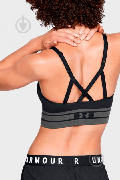 Бра Under Armour Seamless Longline Bra 1322552-001 р.M чорний - фото 3