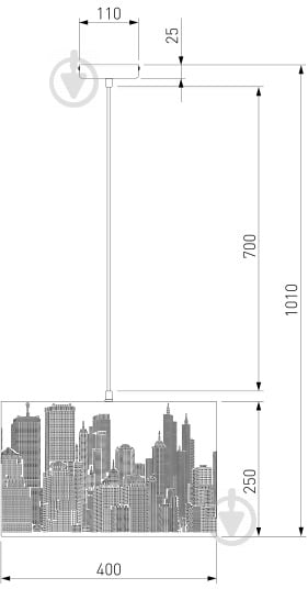 Подвес Strotskis City 3x40 Вт E14 белый 50066/3 - фото 9