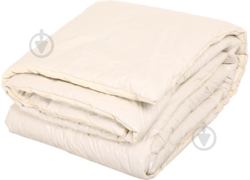 Одеяло верблюжа стеганая 190x205 см Ярослав бежевый - фото 1