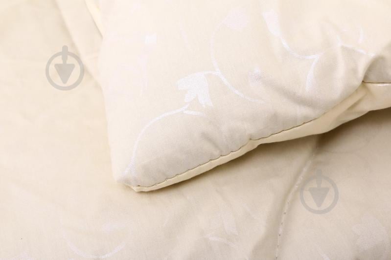 Одеяло верблюжа стеганая 190x205 см Ярослав бежевый - фото 4