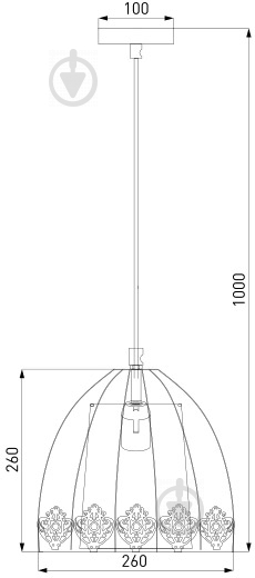 Підвіс Strotskis Flash 1x40 Вт E14 чорний 50075/1 - фото 4