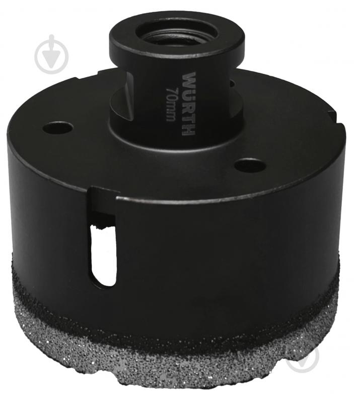 Коронка алмазна HARD CERAMIC M14 70 мм 1457440070 - фото 1