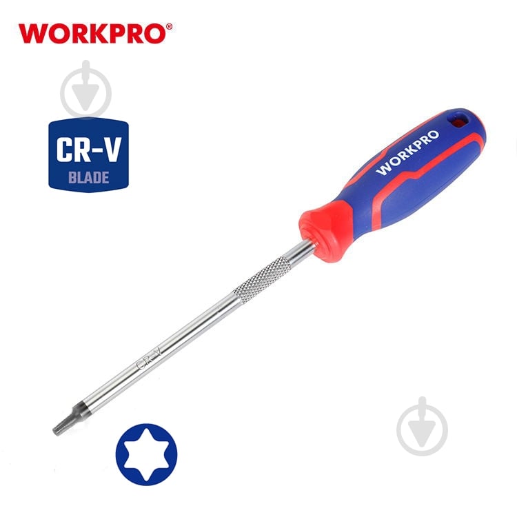 Отвертка WORKPRO TORX T15X100мм CR-V PRO WP221040 - фото 1 Отвертка WORKPRO TORX T15X100мм CR-V PRO WP221040 - фото 1