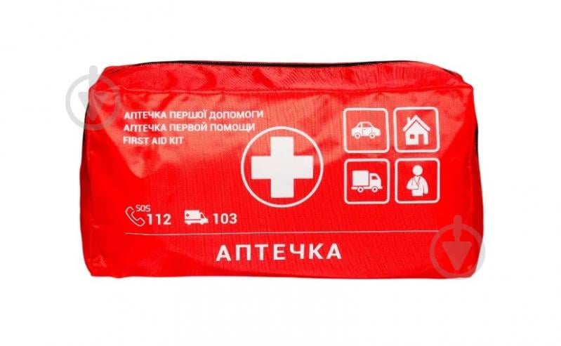 Аптечка автомобільна Poputchik АМА-1 згідно ДСТУ 3961-2000 з турнікетом Дніпро - фото 4