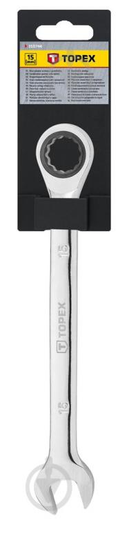 Ключ комбинированный Topex р.15 35D744 - фото 2