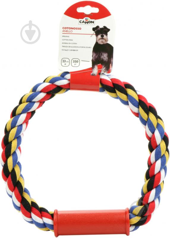 Игрушка для собак CAMON Кольцо из каната 23 см - фото 3 Игрушка для собак CAMON Кольцо из каната 23 см - фото 3