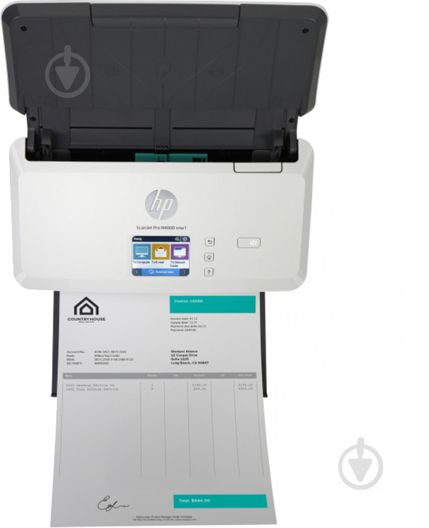 Документ-сканер HP ScanJet Pro N4000 snw1 - фото 6