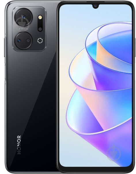 Смартфон Honor X7a 4/128GB midnight black (997012) - фото 1