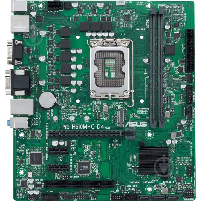 Материнская плата Asus 90MB1A30-M0EAYC (LGA1700, Intel H610, micro ATX) - фото 1