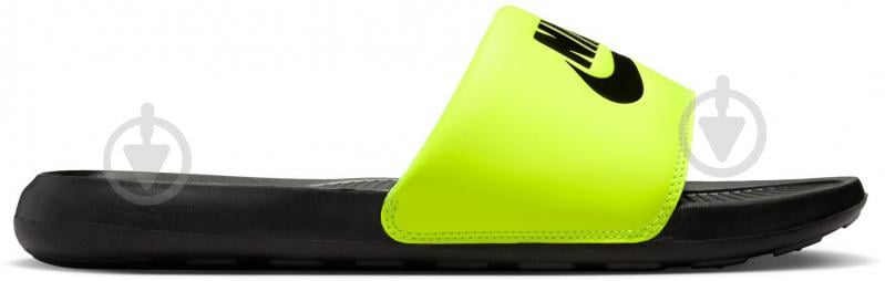 Шлепанцы Nike Victori One CN9675-015 р.46 черно-салатовый - фото 1