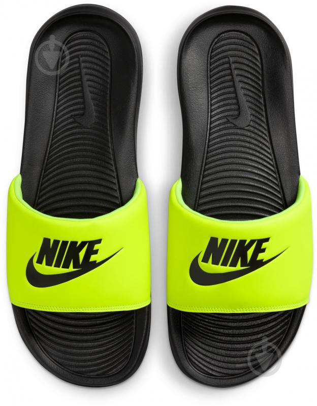 Шлепанцы Nike Victori One CN9675-015 р.46 черно-салатовый - фото 5