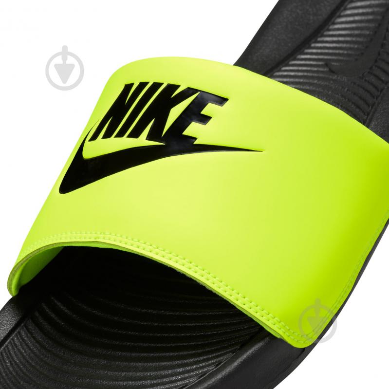 Шлепанцы Nike Victori One CN9675-015 р.46 черно-салатовый - фото 6
