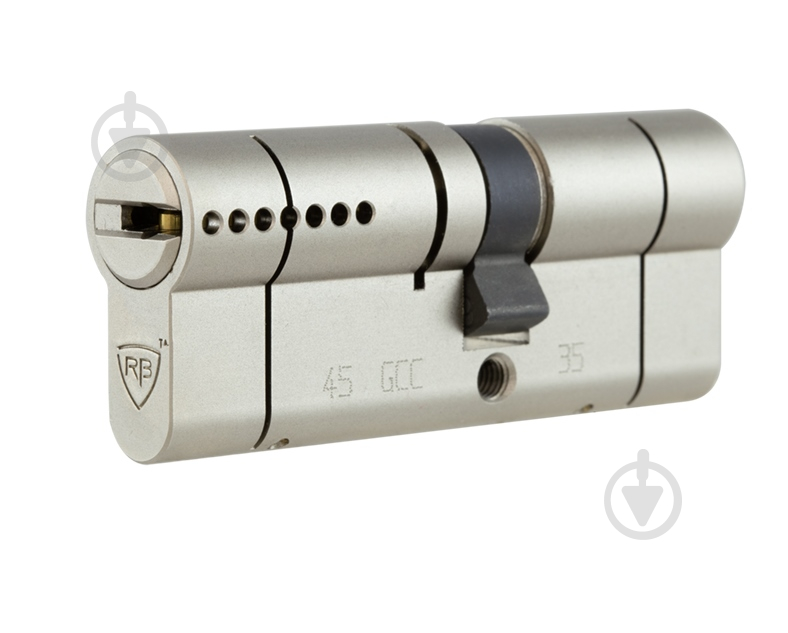 Циліндр RB-LOCKS KEYLOCX 31x40 ключ-ключ 71 мм нікель сатин - фото 1