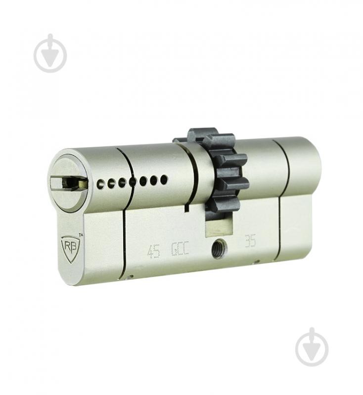 Цилиндр RB-LOCKS KEYLOCX 33x43 ключ-ключ 76 мм никель сатин - фото 2