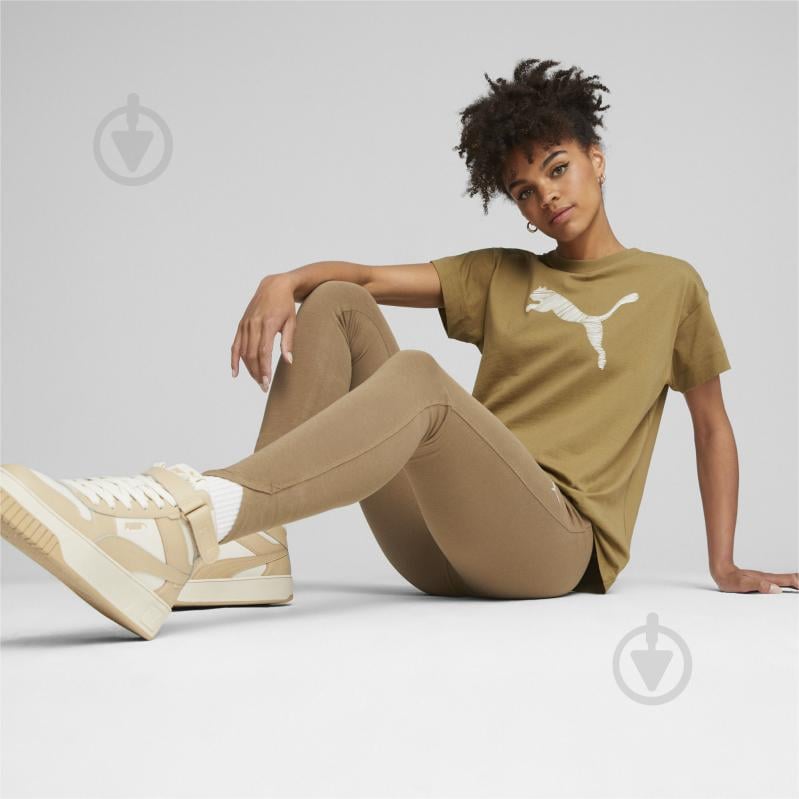 Футболка Puma HER Tee 67600093 р.XS коричневый - фото 4