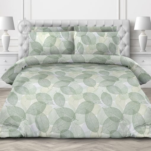 Комплект постельного белья 1.5 Каприче зеленый Ecotton - фото 1